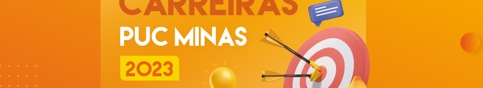 backgrond da página Confira a programação da Feira de Carreiras PUC Minas 2023